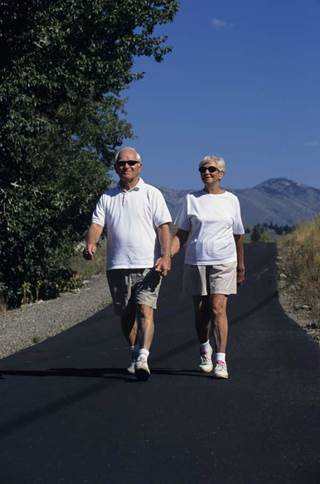 Lower risk of overall mortality, renal replacement therapy seen with more walking. Lower risk of overall mortality, renal replacement therapy seen with more walking.