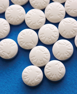 The study demonstrates a benefit with statins alone or combined with aspirin. The study demonstrates a benefit with statins alone or combined with aspirin.