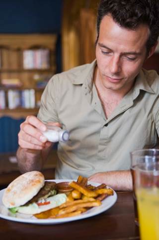 Avoiding salt and weight gain, among other triggers, can help lower elevated blood pressure. Avoiding salt and weight gain, among other triggers, can help lower elevated blood pressure.
