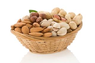 Both total intake of nuts and consumption of peanuts/tree nuts and walnuts tied to lower risk. Both total intake of nuts and consumption of peanuts/tree nuts and walnuts tied to lower risk.